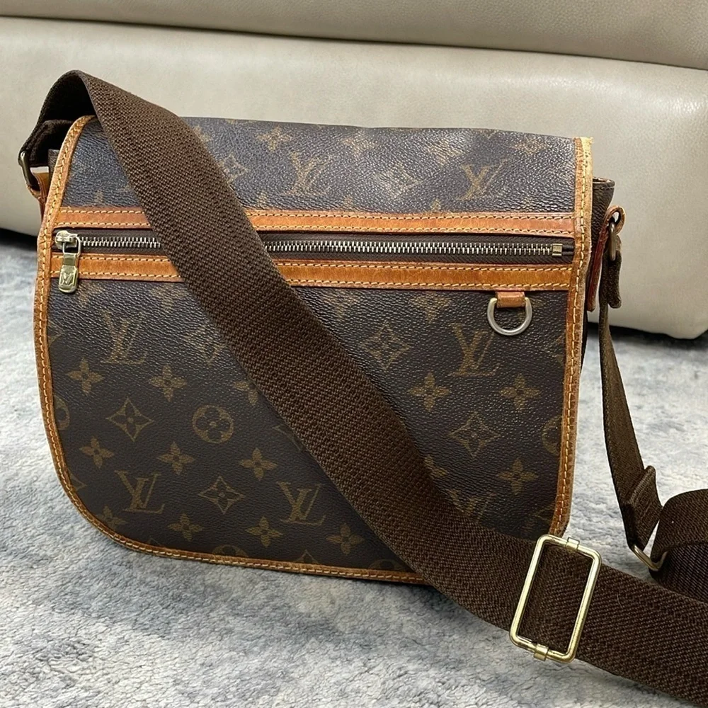 Louis Vuitton Messenger Bosphore PM M40106 Monogram Canvas Crossbody Bag Brown